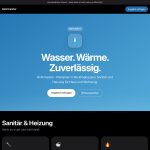 Beispielhafte Demo-Website eines Sanitärbetriebs